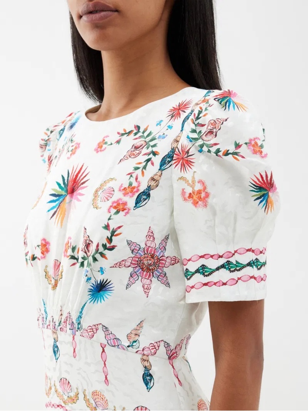 Saloni Bianca Silk Dress - Picture 5 of 12